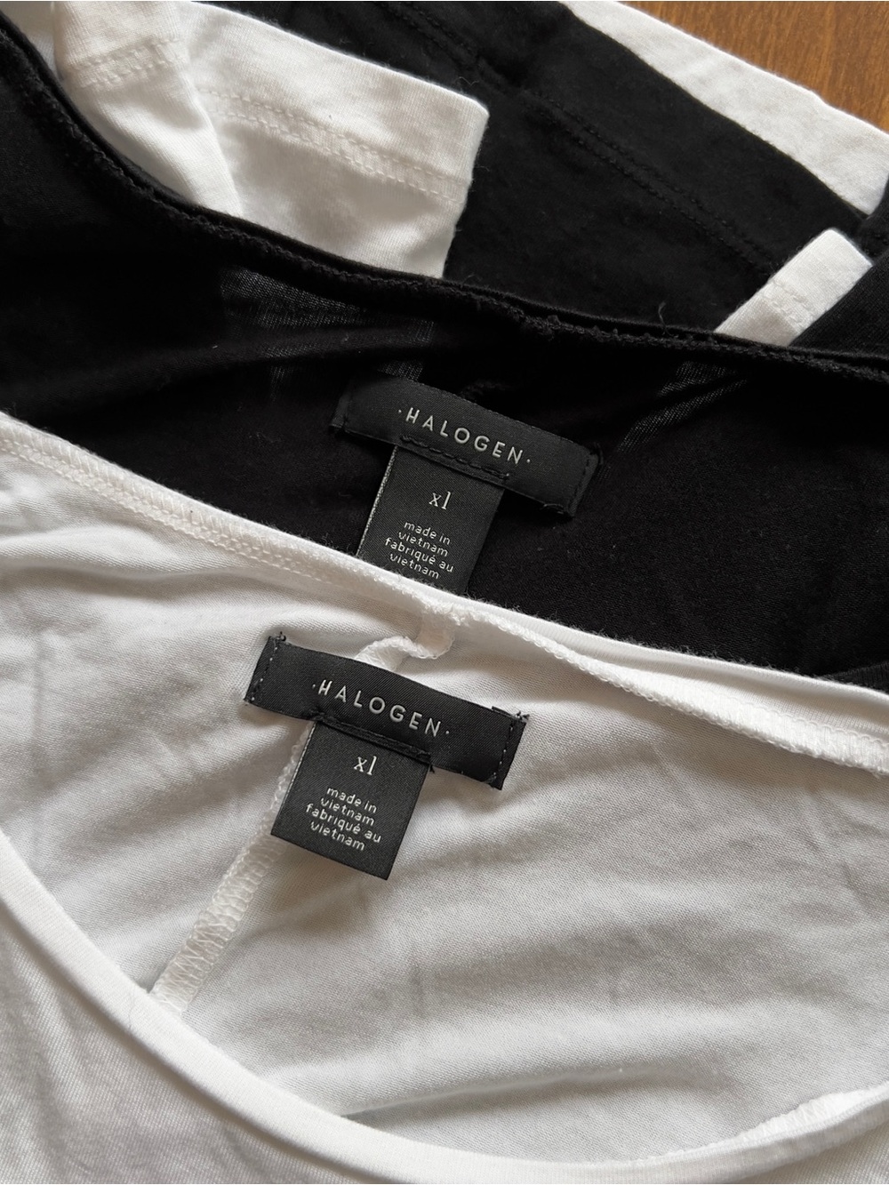 Halogen Women’s Bundle White & Black Stretch Long Sleeve Basic Shirt Top size XL - Picture 2 of 11